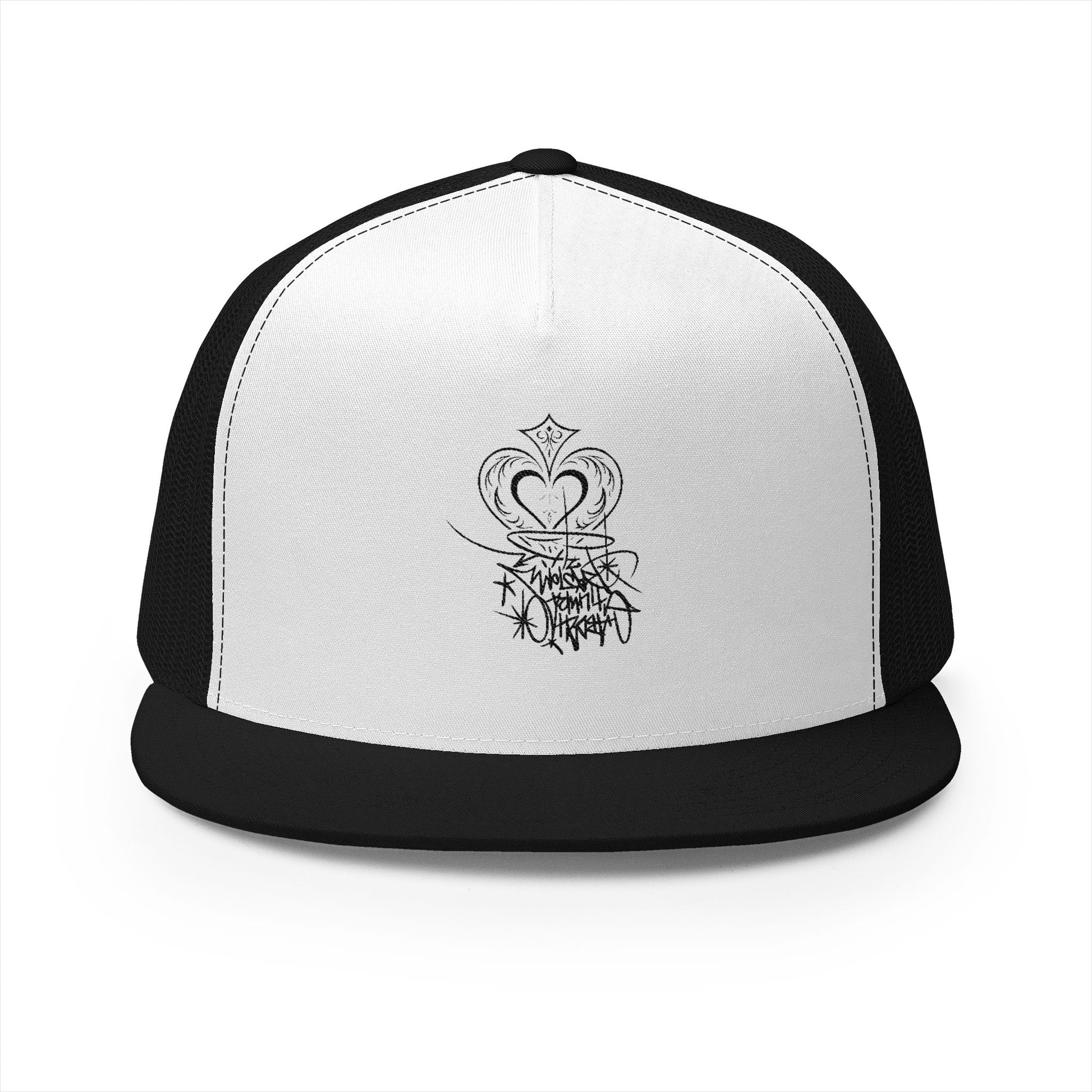 Crown & Heart Embroidered Trucker Cap