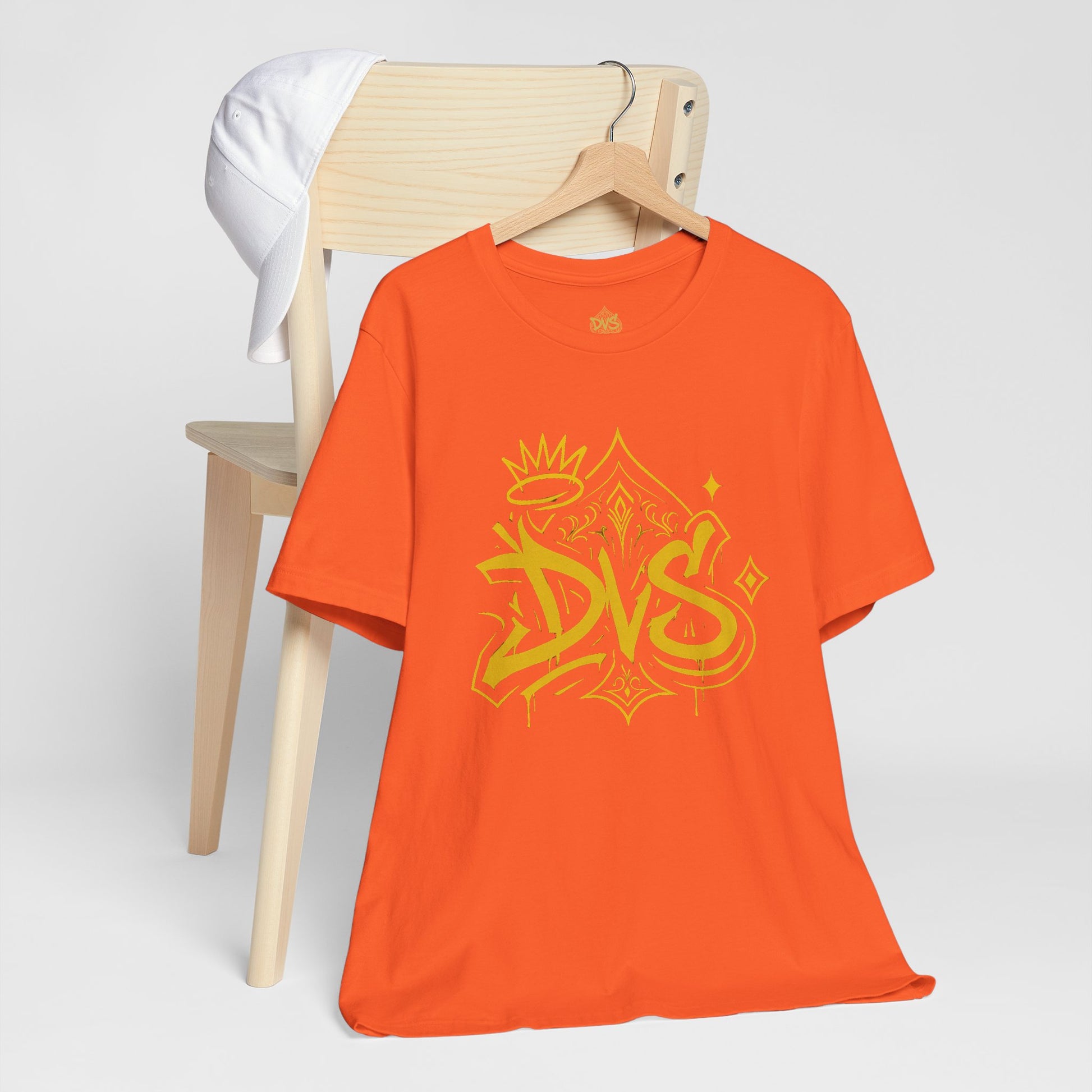 DVS Logo and Crown Graffiti Art Unisex Streetwear Graphic T-Shirt
