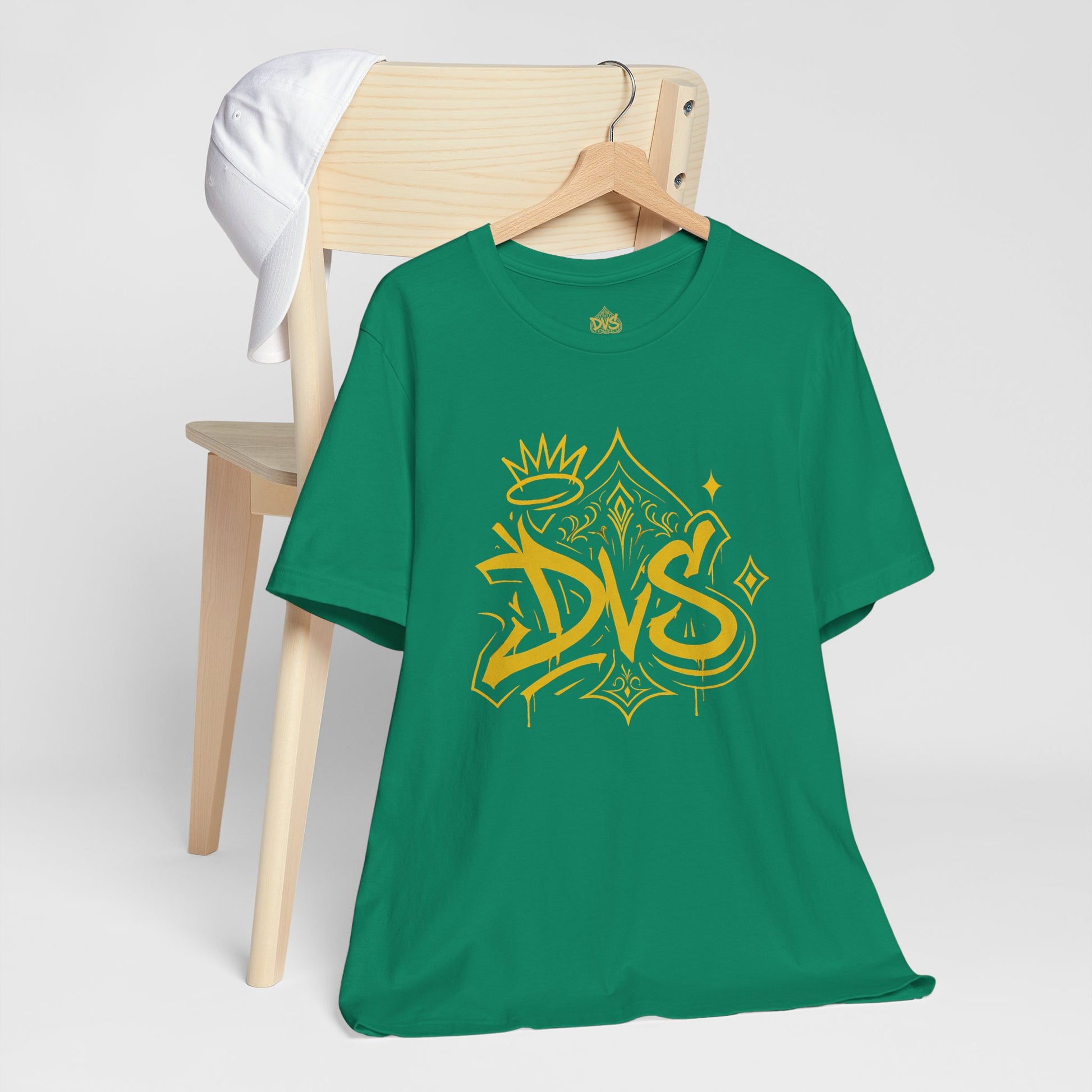 DVS Logo and Crown Graffiti Art Unisex Streetwear Graphic T-Shirt