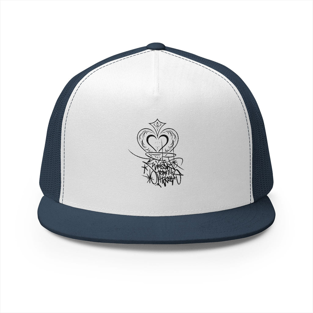 Crown & Heart Embroidered Trucker Cap