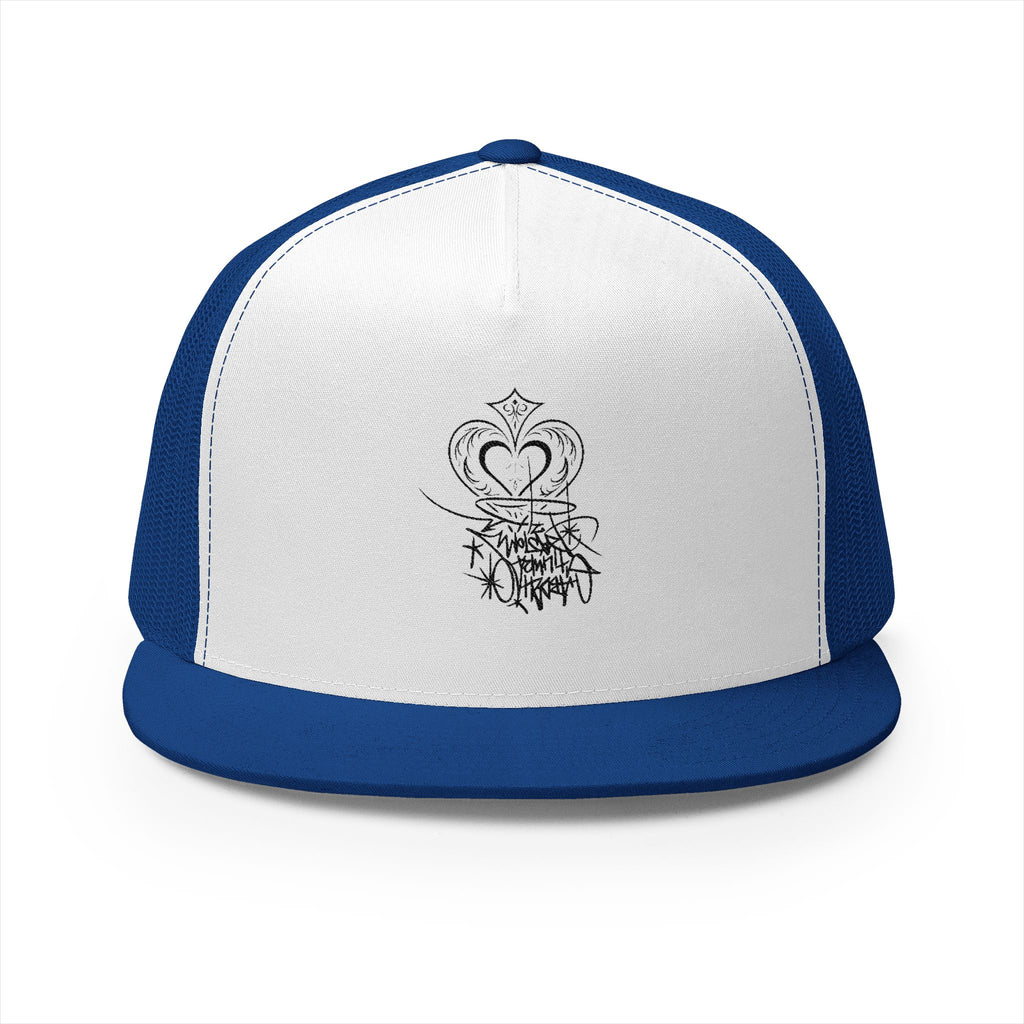 Crown & Heart Embroidered Trucker Cap