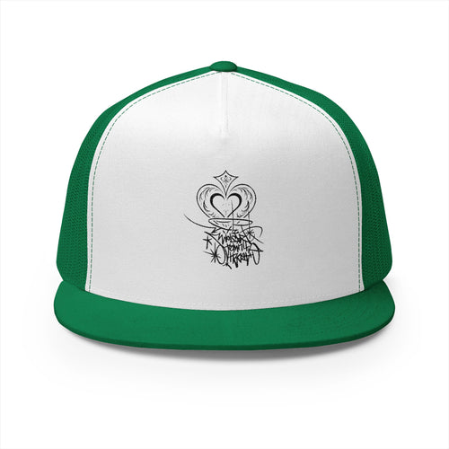 Crown & Heart Embroidered Trucker Cap