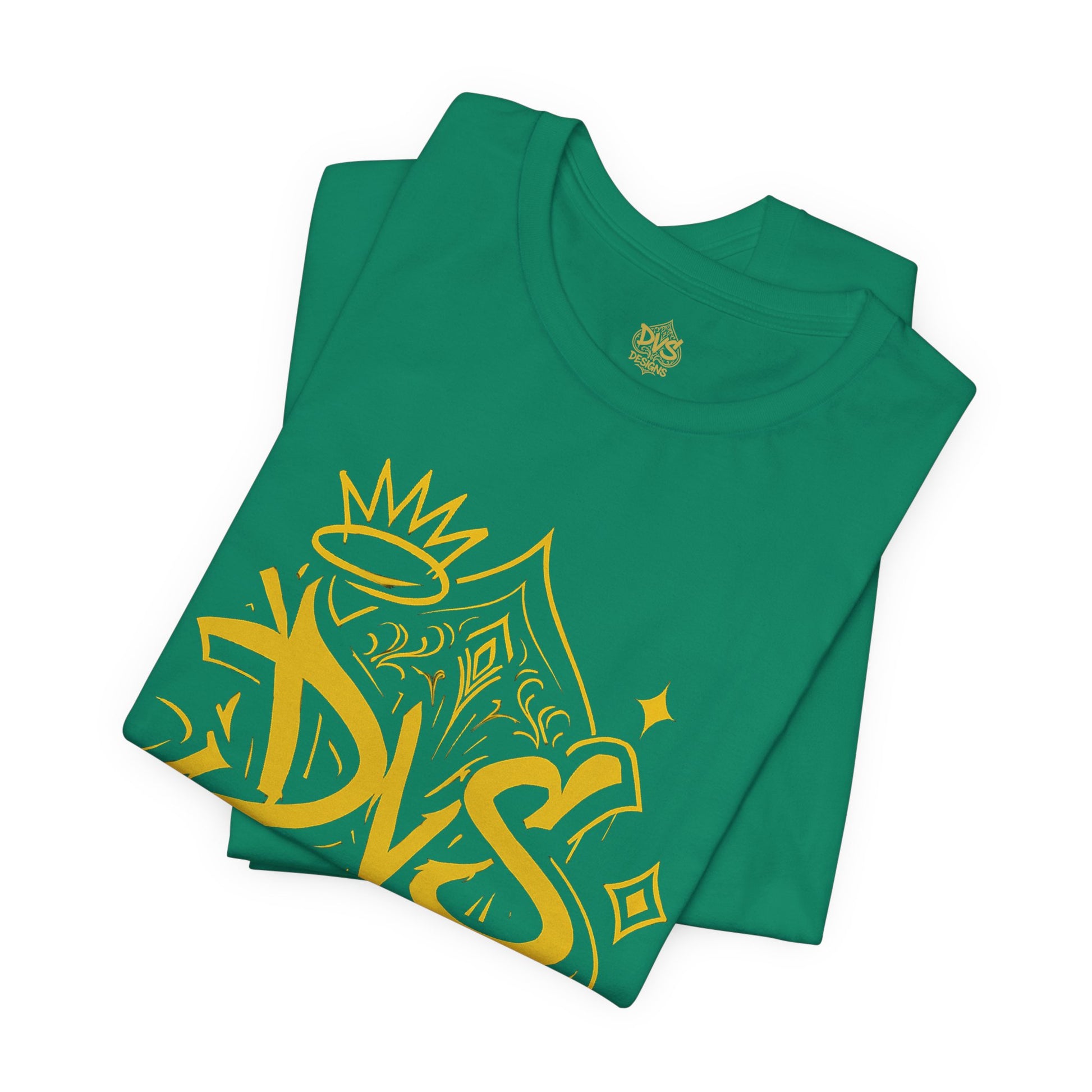 DVS Logo and Crown Graffiti Art Unisex Streetwear Graphic T-Shirt