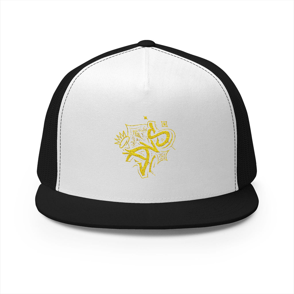 Embroidered 5 Panel Trucker Cap | Trendy Hat for Outdoor Lovers, Gift for Him/Her, Customizable Cap, Summer Style